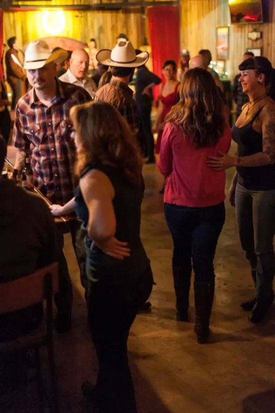 Texas two step dance couple